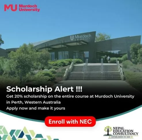 Nepal Education Consultancy announces scholarship upto 20 percent in Murdoch University western Australia